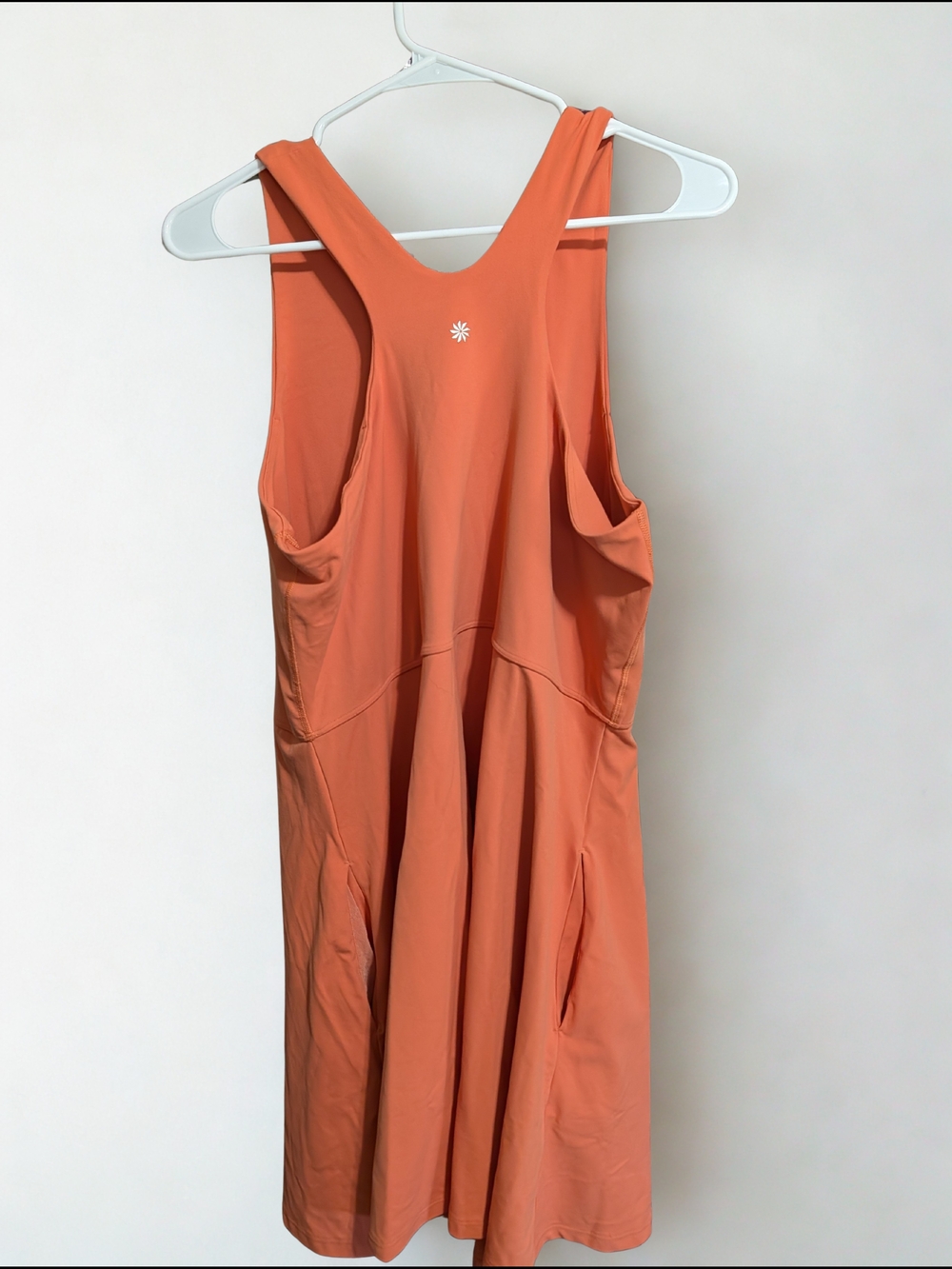 Athleta Sleeveless Orange Athletic Dress - Picture 2 of 5